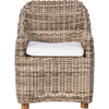 Venao Ivory, Natural Teak-FSC, Chunky Sand Woven