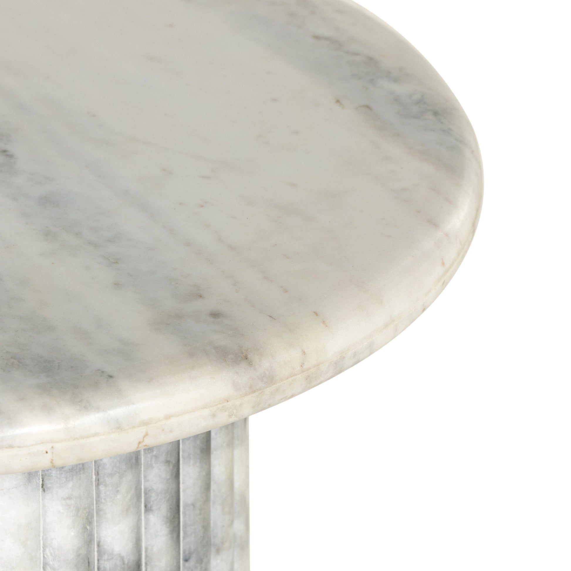 Oranda End Table by Four Hands. Made from solid marble, engineered hardwood in a modern style.