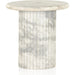 Oranda End Table by Four Hands. Made from solid marble, engineered hardwood in a modern style.