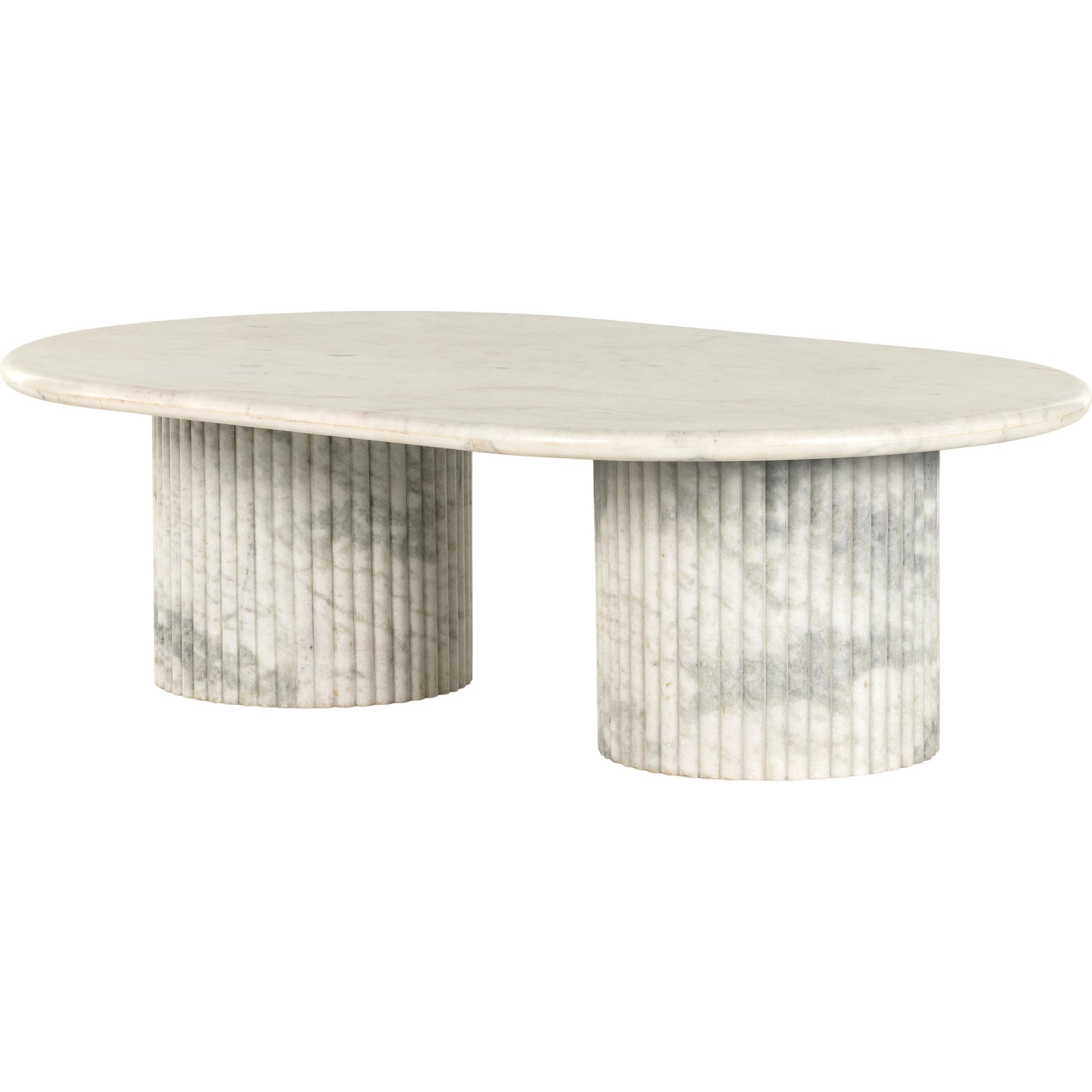 Oranda Coffee Table by Four Hands. Made from solid marble, engineered hardwood in a modern style.