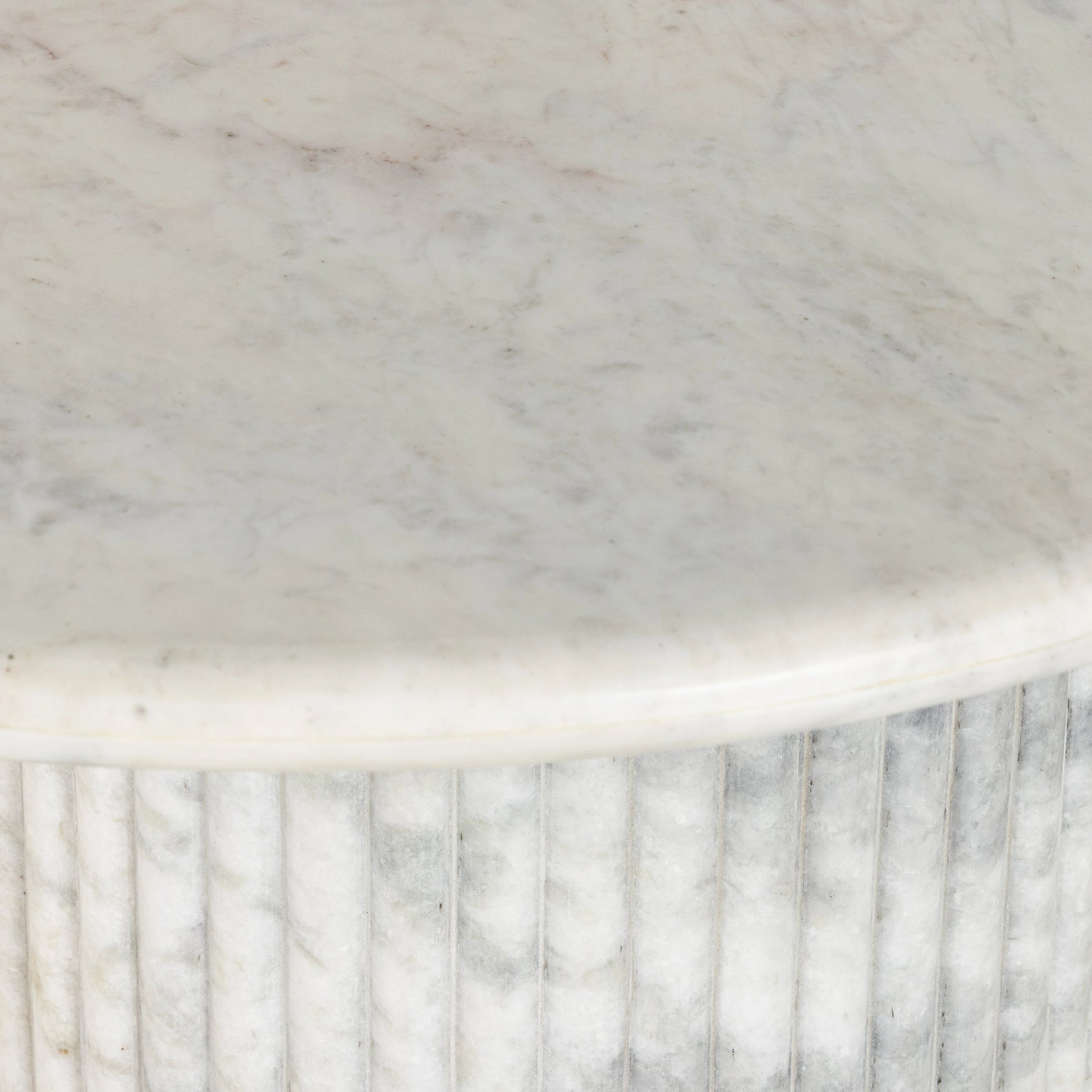 Oranda Coffee Table by Four Hands in polished white marble. Made from solid marble, engineered hardwood in a modern style.