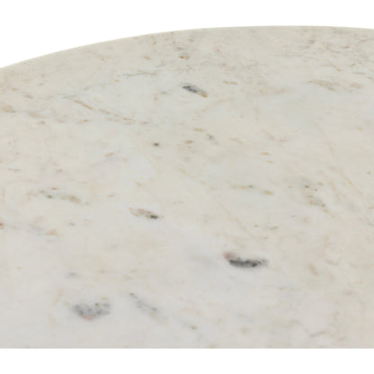 Oranda Coffee Table by Four Hands in polished white marble. Made from solid marble, engineered hardwood in a modern style.