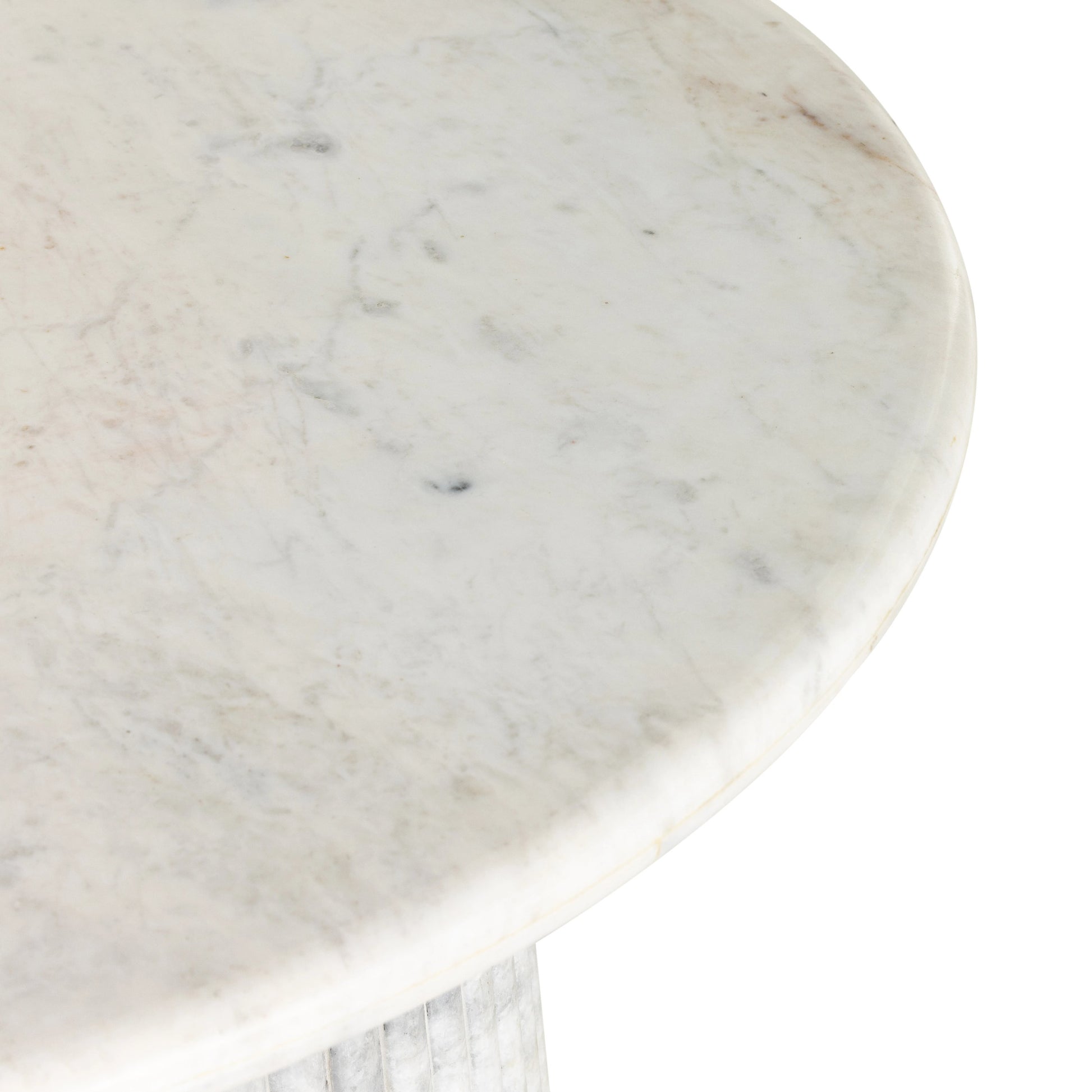 Oranda Coffee Table by Four Hands in polished white marble. Made from solid marble, engineered hardwood in a modern style.