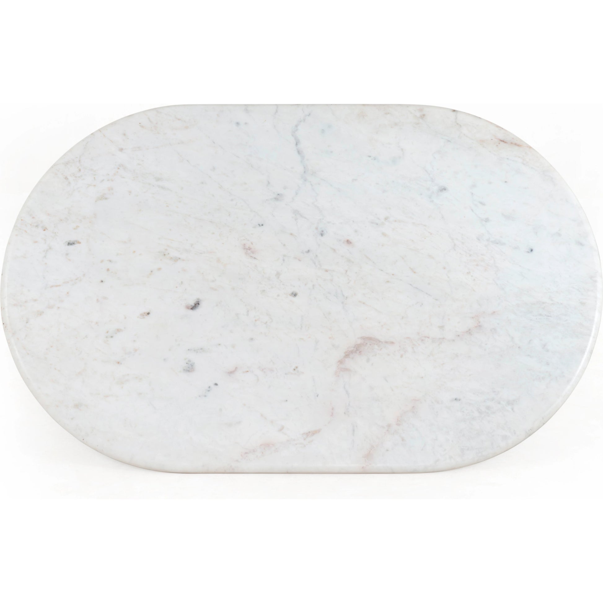 Oranda Coffee Table by Four Hands in polished white marble. Made from solid marble, engineered hardwood in a modern style.