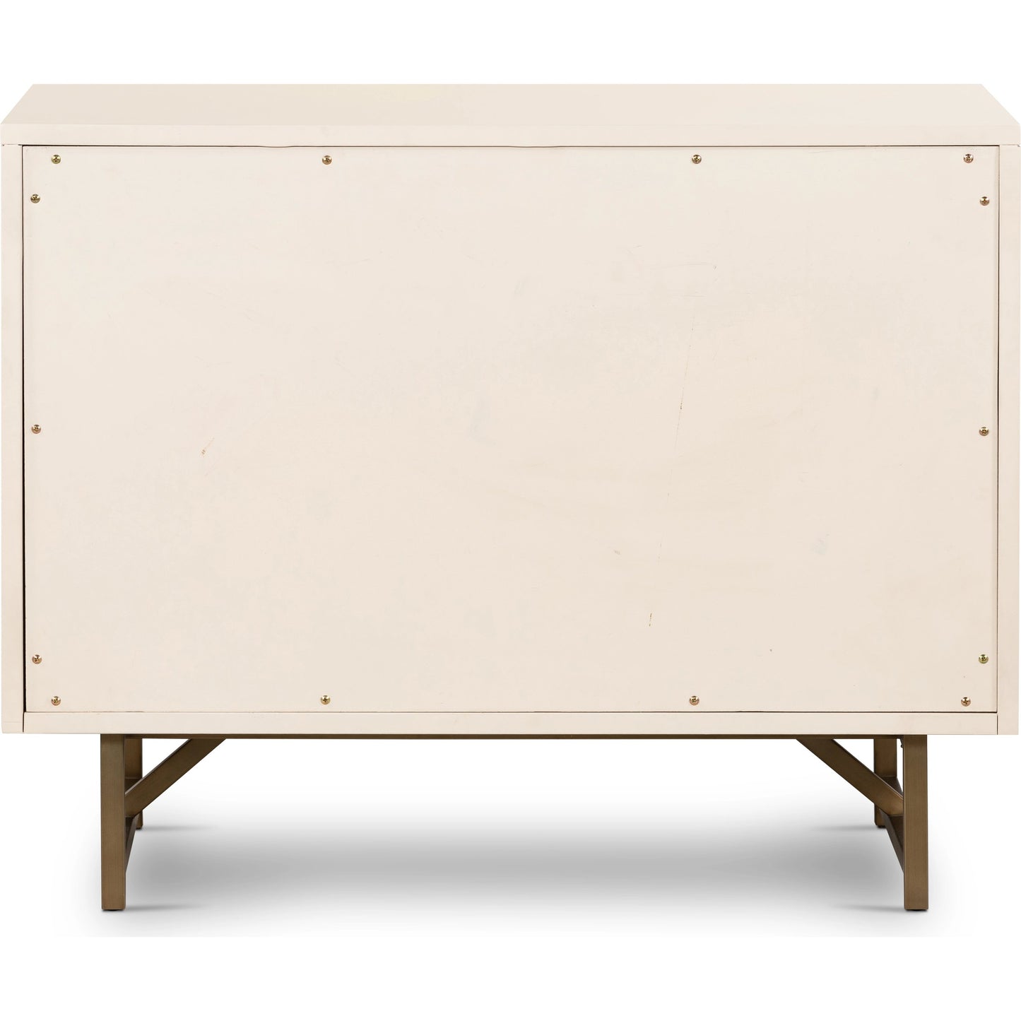 009 SI-1977891 | Additional Silo | Van Rectangular Nightstand by Four Hands in alabaster. Made from engineered hardwood, stainless steel, iron in a modern style.