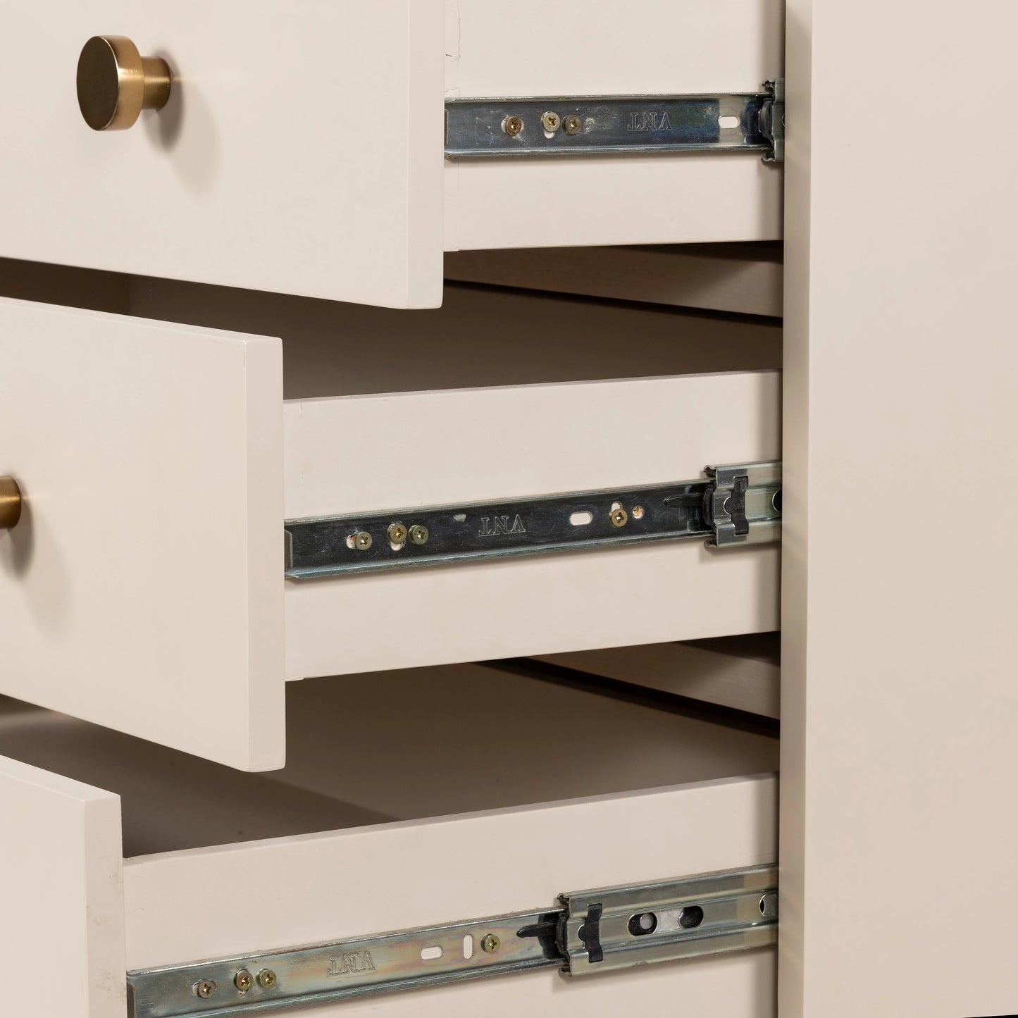 008 SI-1977891 | Additional Silo | Van Rectangular Nightstand by Four Hands in alabaster. Made from engineered hardwood, stainless steel, iron in a modern style.