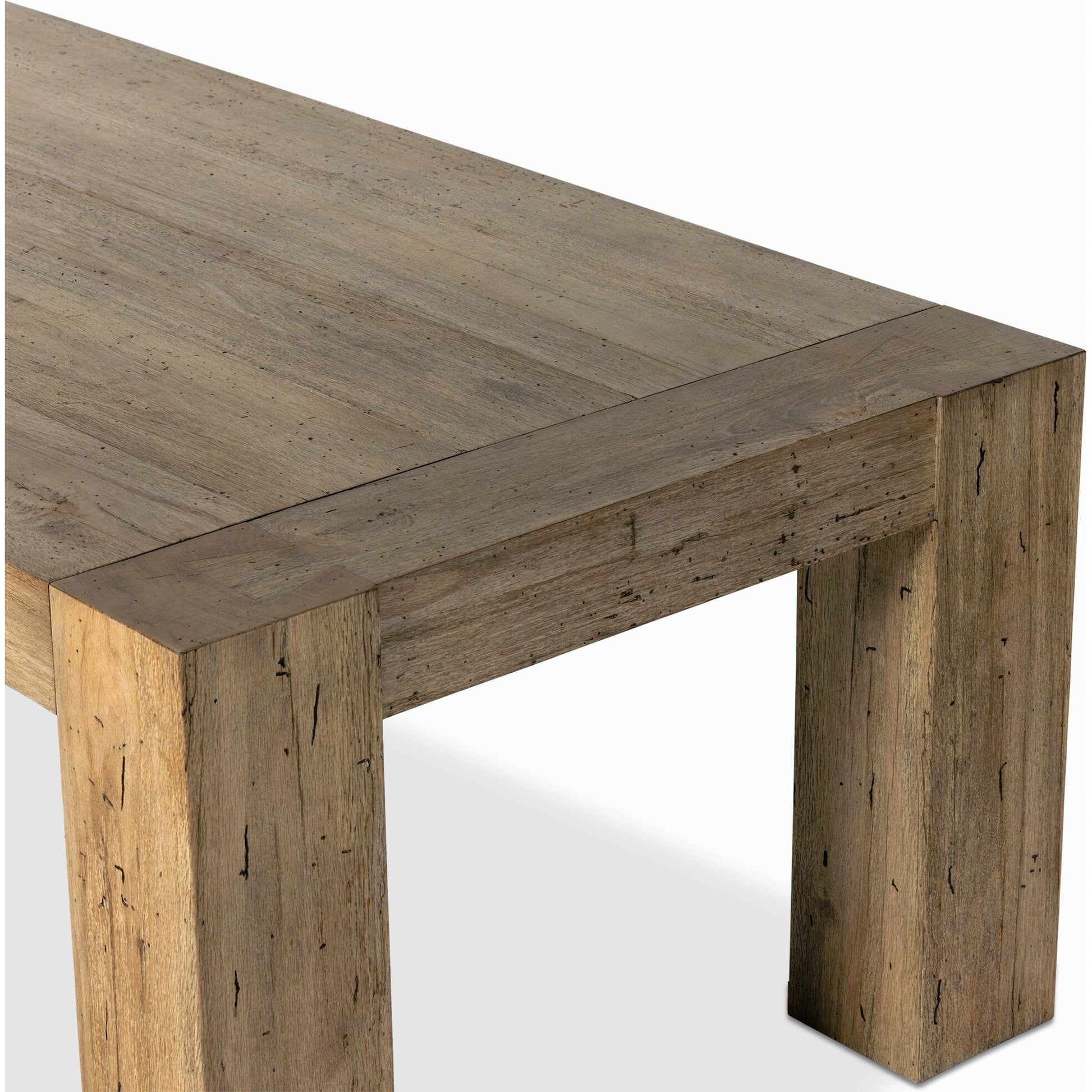 Abaso Dining Table by Four Hands. Made from thick oak veneer, engineered hardwood in a modern style.