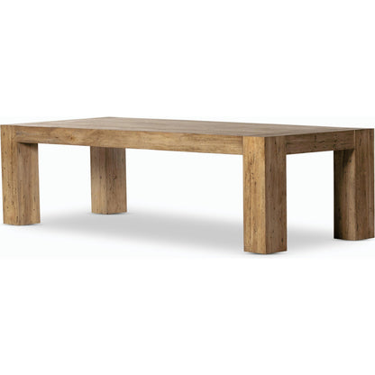 Abaso Dining Table by Four Hands. Made from thick oak veneer, engineered hardwood in a modern style.