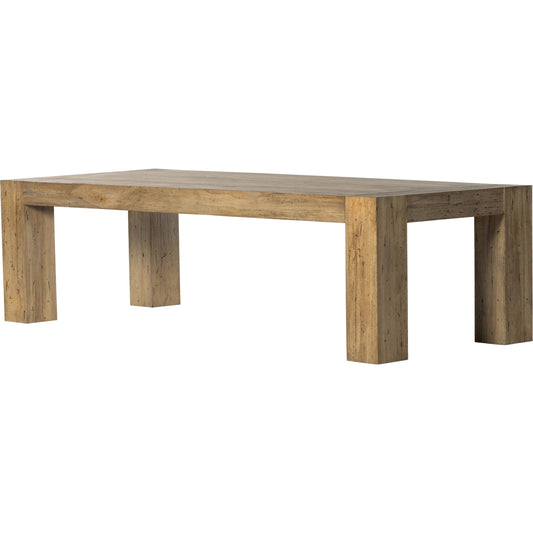 Abaso Dining Table by Four Hands. Made from thick oak veneer, engineered hardwood in a modern style.