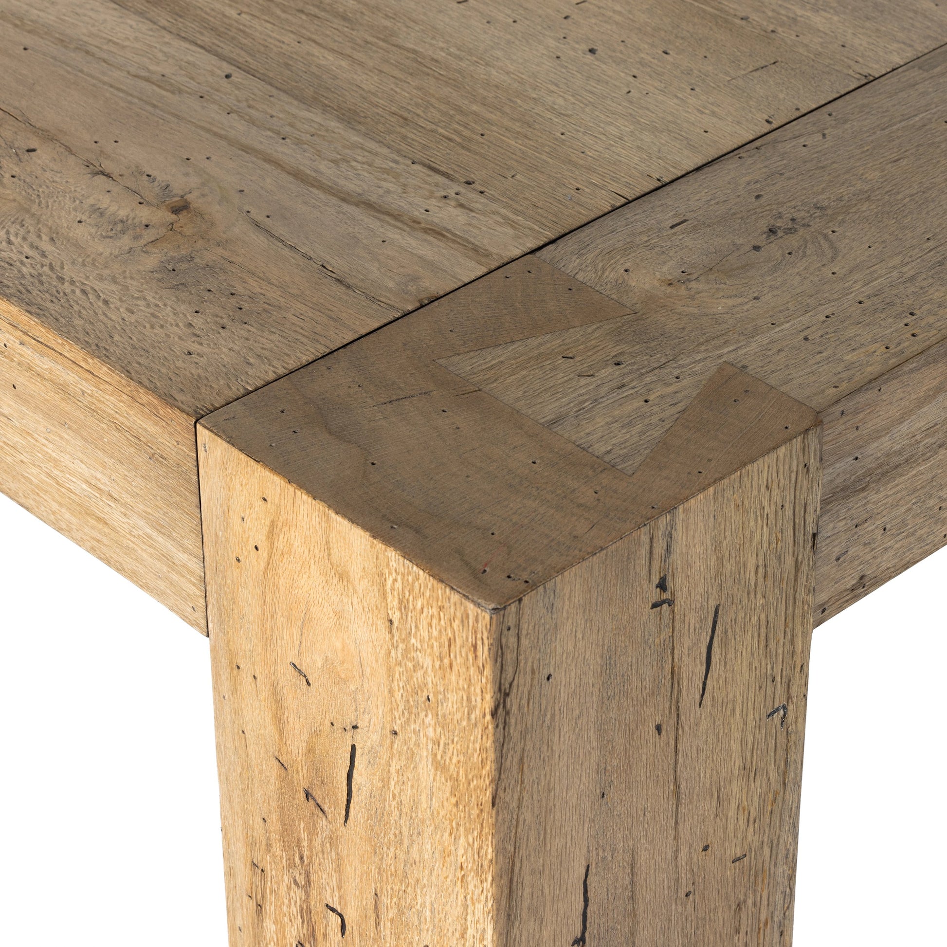 Abaso Dining Table by Four Hands. Made from thick oak veneer, engineered hardwood in a modern style.