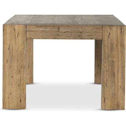 Abaso Dining Table by Four Hands. Made from thick oak veneer, engineered hardwood in a modern style.