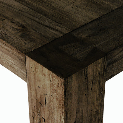 Abaso Dining Table by Four Hands. Made from thick oak veneer, engineered hardwood in a modern style.