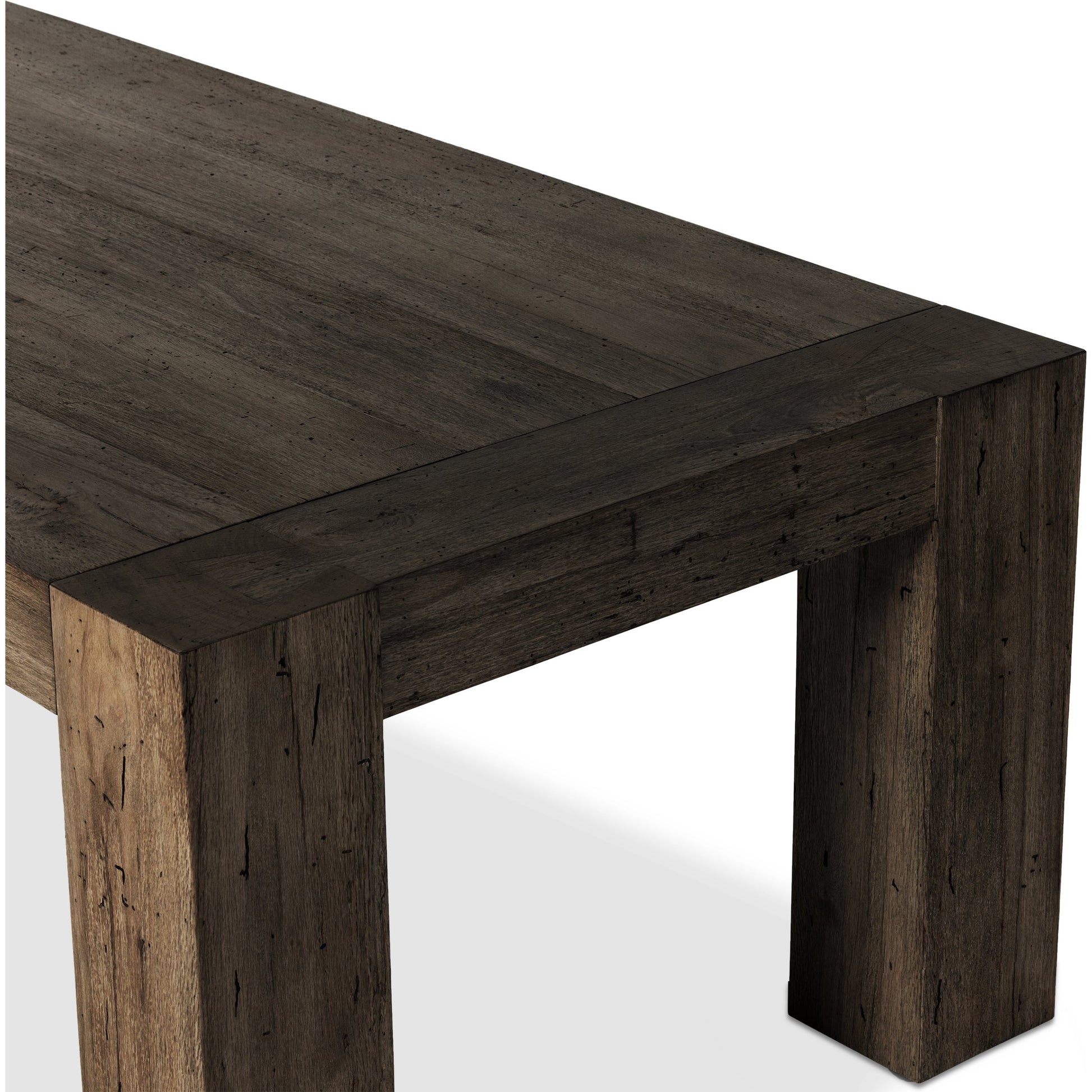 Abaso Dining Table by Four Hands. Made from thick oak veneer, engineered hardwood in a modern style.
