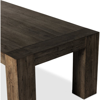 Abaso Dining Table by Four Hands. Made from thick oak veneer, engineered hardwood in a modern style.