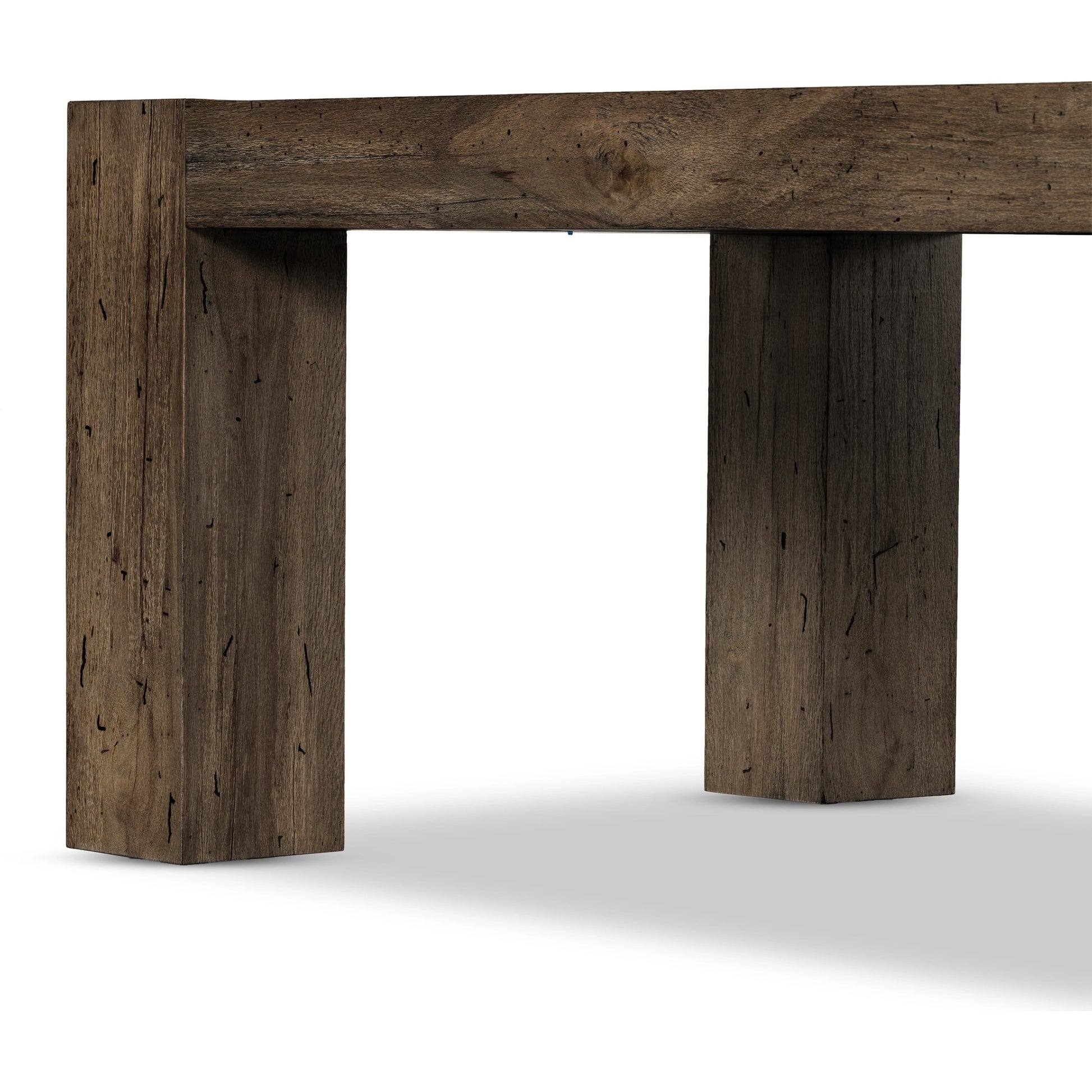 Abaso Dining Table by Four Hands. Made from thick oak veneer, engineered hardwood in a modern style.