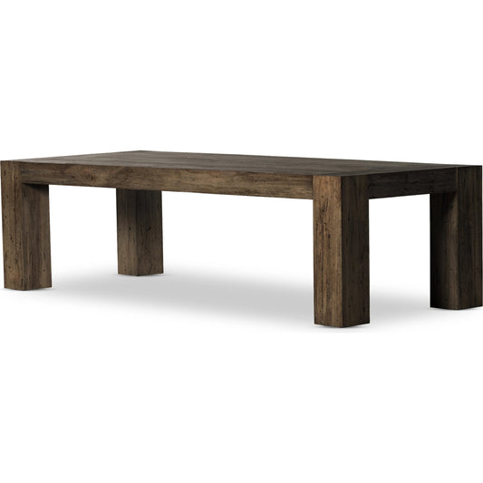 Abaso Dining Table by Four Hands. Made from thick oak veneer, engineered hardwood in a modern style.