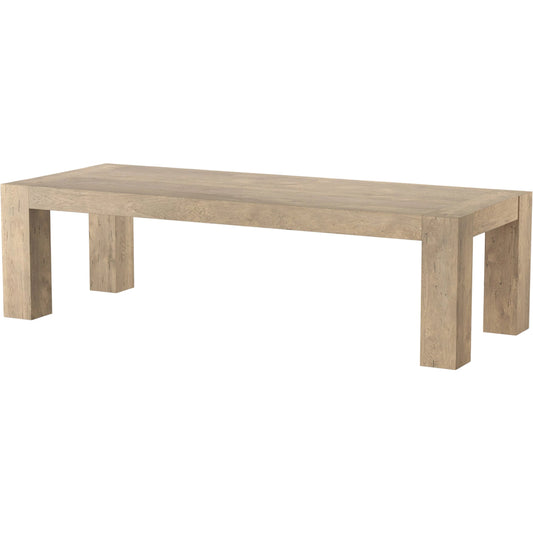 Abaso Dining Table by Four Hands in smoked oak veneer. Made from unique in a modern style.