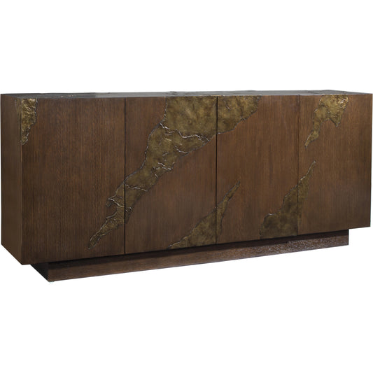 Contango Media Console by Artistica Home in dark brown. Made from unique in a modern style.
