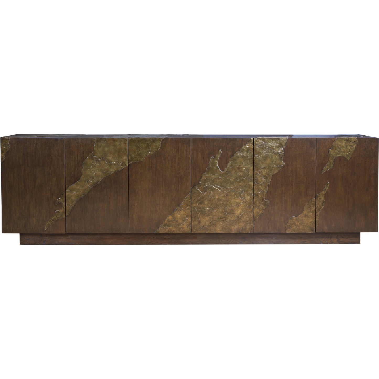 002 SI-2136946 | Additional Silo | Contango Long Media Console by Artistica Home in dark brown. Made from unique in a modern style.