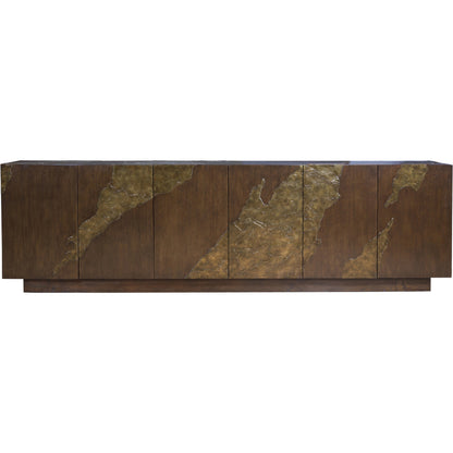 Contango Long Media Console by Artistica Home in dark brown. Made from unique in a modern style.