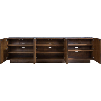 Contango Long Media Console by Artistica Home in dark brown. Made from unique in a modern style.