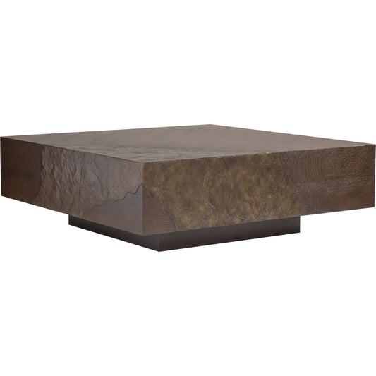 Contango Square Cocktail Table by Artistica Home in dark brown. Made from unique in a modern style.