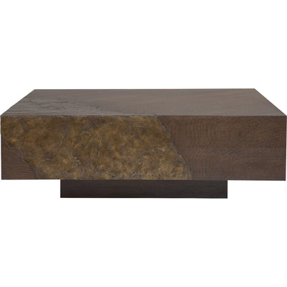 Contango Square Cocktail Table by Artistica Home in dark brown. Made from unique in a modern style.
