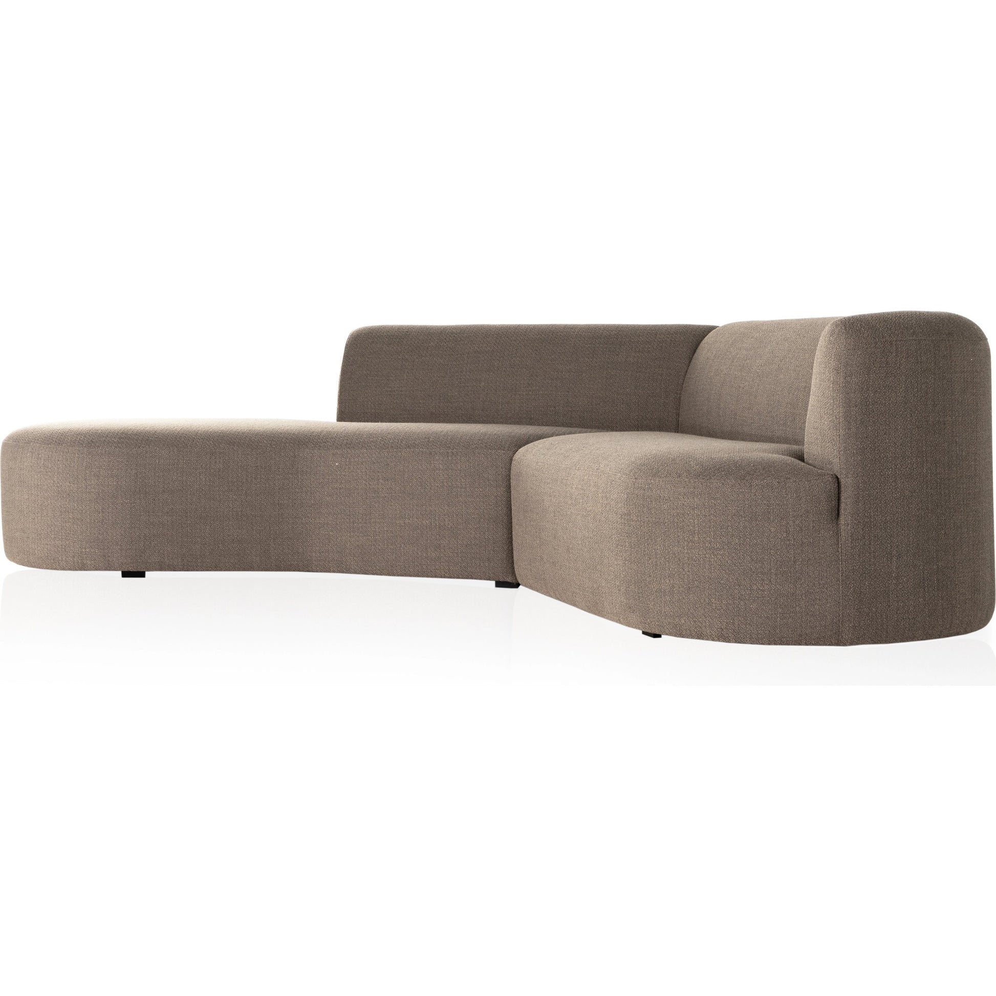 Kipton 2-Piece Sectional by Four Hands in gibson mink. Made from 97% polyester, 3% acrylic, solid pine, 98% polyurethane foam, 2% fiber in a modern style.