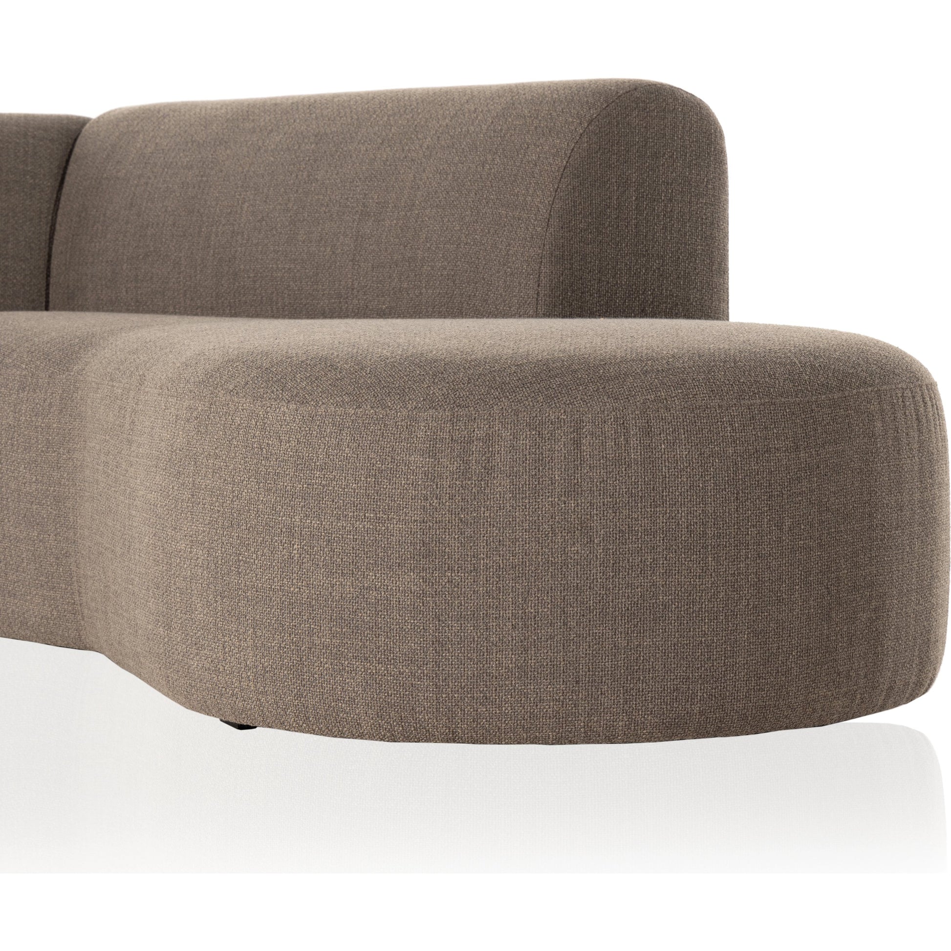 Kipton 2-Piece Sectional by Four Hands in gibson mink. Made from 97% polyester, 3% acrylic, solid pine, 98% polyurethane foam, 2% fiber in a modern style.