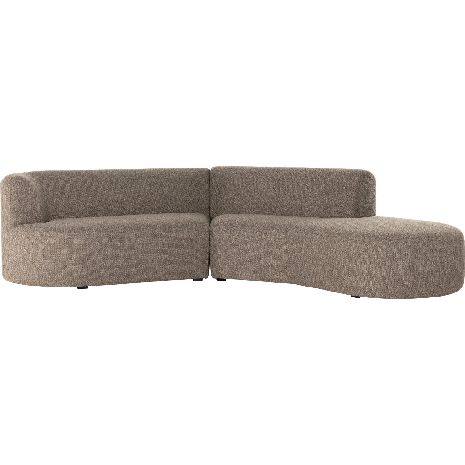 Kipton 2-Piece Sectional by Four Hands in gibson mink. Made from 97% polyester, 3% acrylic, solid pine, 98% polyurethane foam, 2% fiber in a modern style.