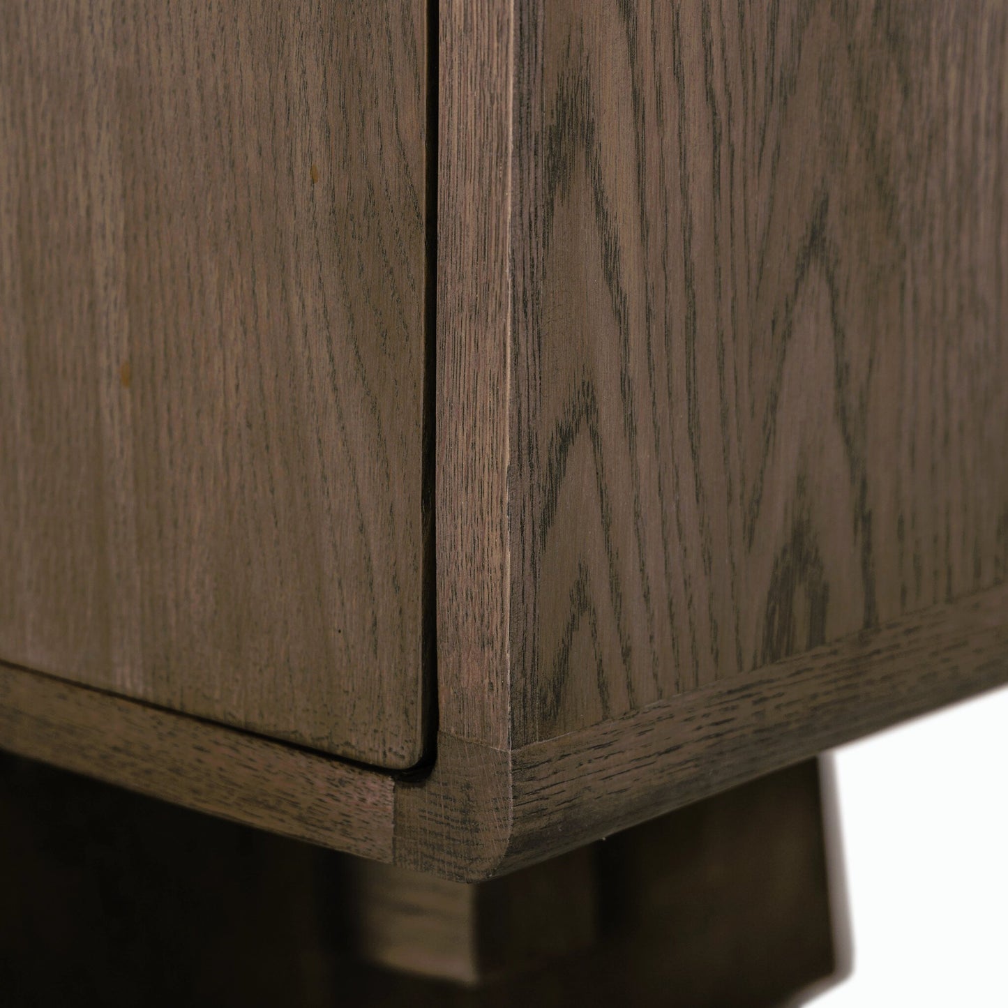 011 SI-2158288 | Closeup | Malmo Sideboard by Four Hands in aged natural oak, aged natural oak veneer and aged natural oak. Made from solid oak, oak veneer in a modern style.