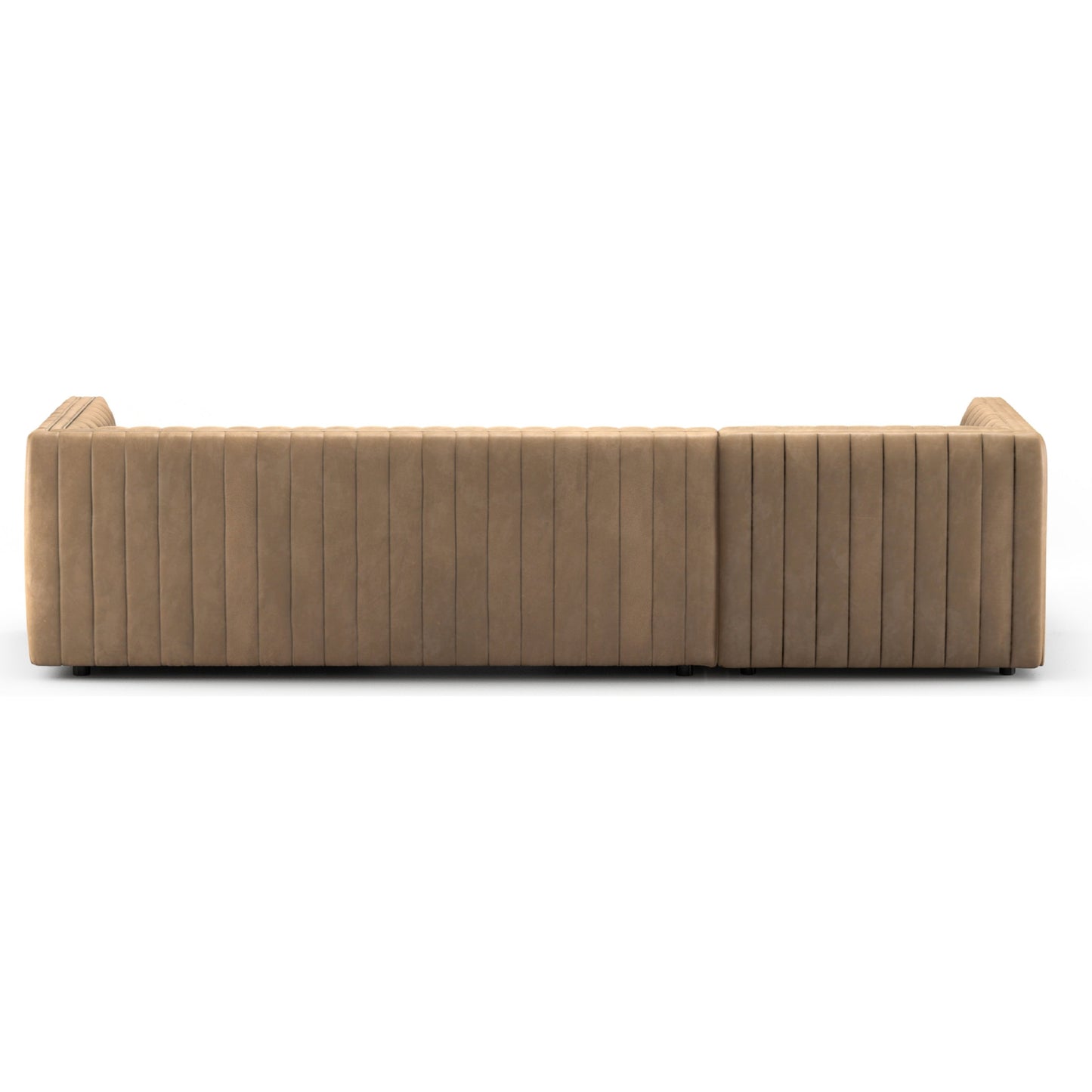 058 SI-1900990 | Additional Silo | Augustine 2-Piece Sectional by Four Hands in palermo drift. Made from top grain leather, poplar plywood, 100% polyester in a coastal style.