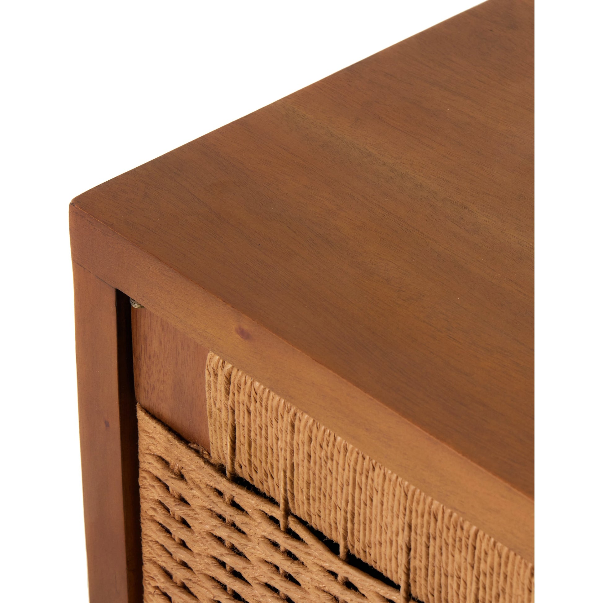 Macklin Sideboard by Four Hands in light mahogany, natural paper rush. Made from mahogany veneer, rush, solid mahogany in a modern style.