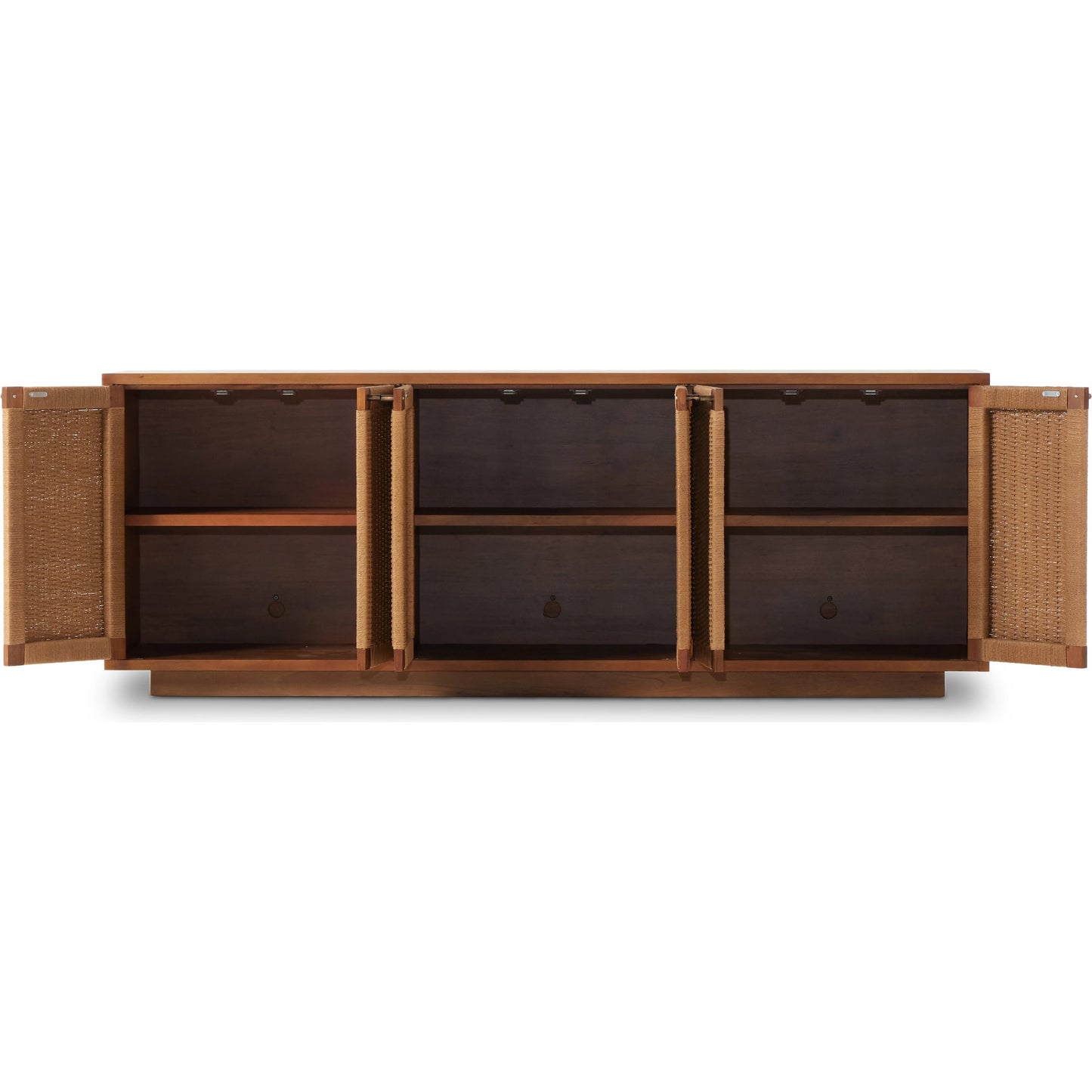 003 SI-2074447 | Additional Silo | Macklin Sideboard by Four Hands in light mahogany, natural paper rush. Made from mahogany veneer, rush, solid mahogany in a modern style.