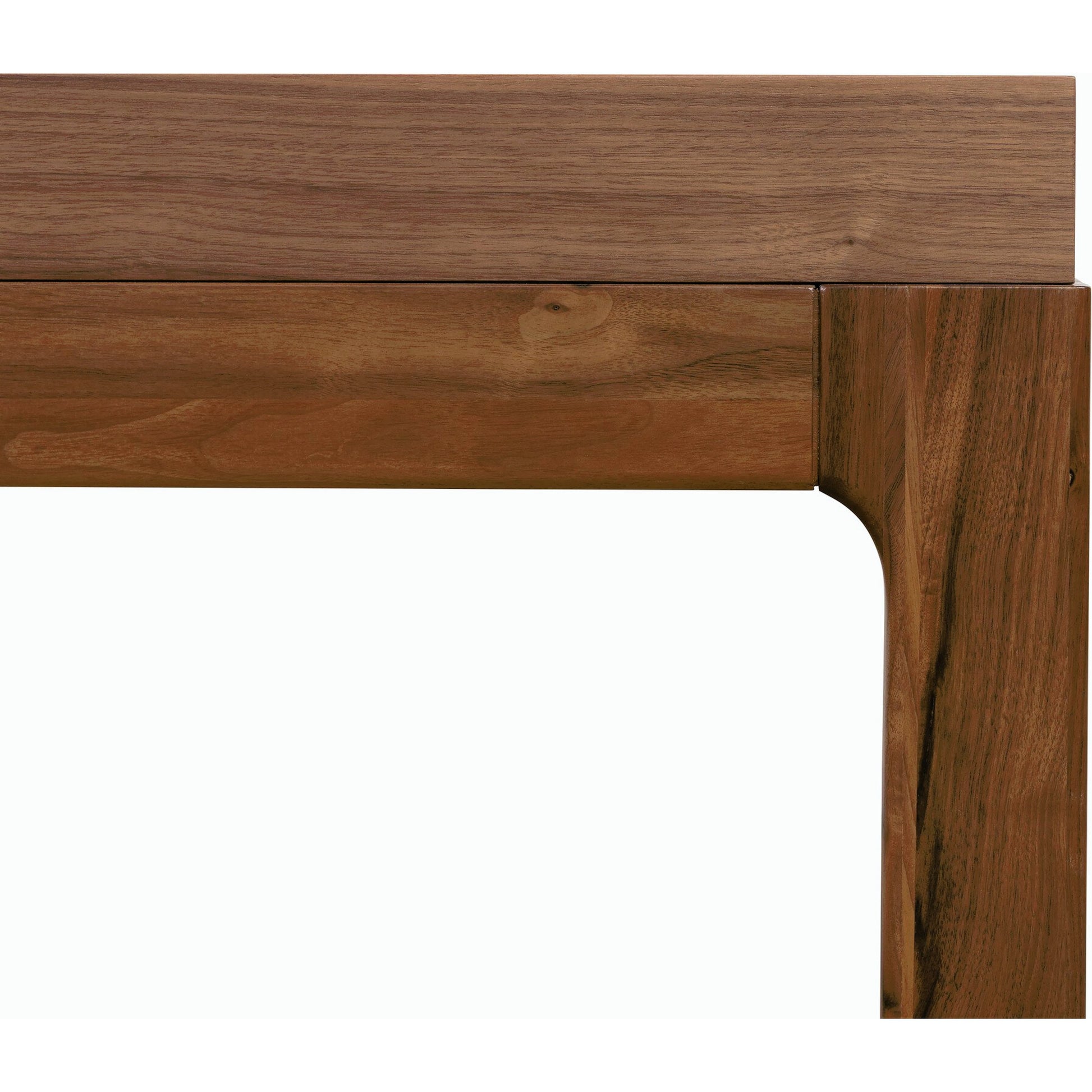 Arturo Coffee Table by Four Hands in natural walnut. Made from walnut veneer, solid walnut in a modern style.