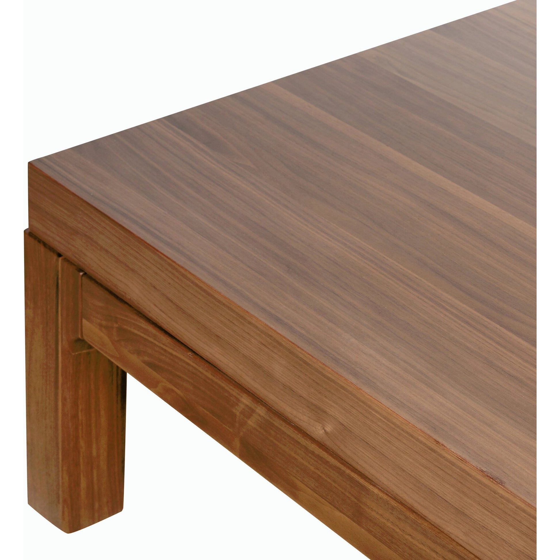 Arturo Coffee Table by Four Hands in natural walnut. Made from walnut veneer, solid walnut in a modern style.