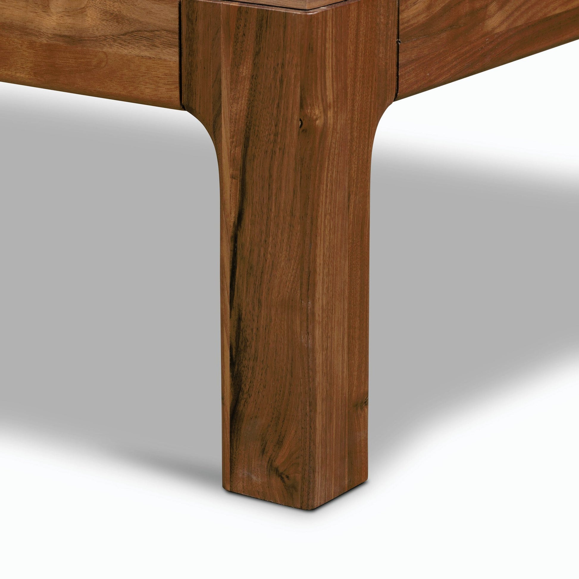 Arturo Coffee Table by Four Hands in natural walnut. Made from walnut veneer, solid walnut in a modern style.