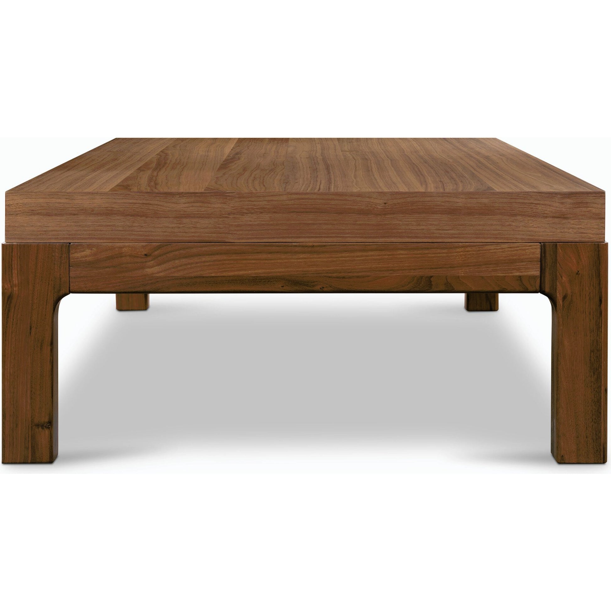 Arturo Coffee Table by Four Hands in natural walnut. Made from walnut veneer, solid walnut in a modern style.