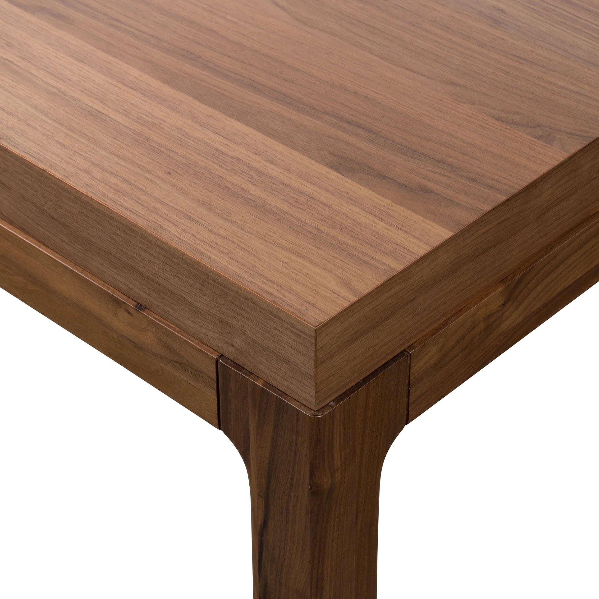Arturo Coffee Table by Four Hands in natural walnut. Made from walnut veneer, solid walnut in a modern style.