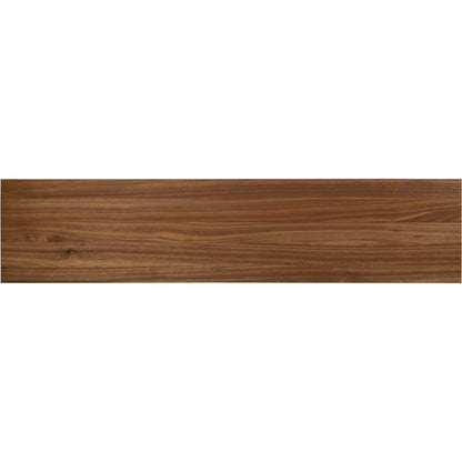 Arturo Console Table by Four Hands in natural walnut. Made from walnut veneer, solid walnut in a modern style.