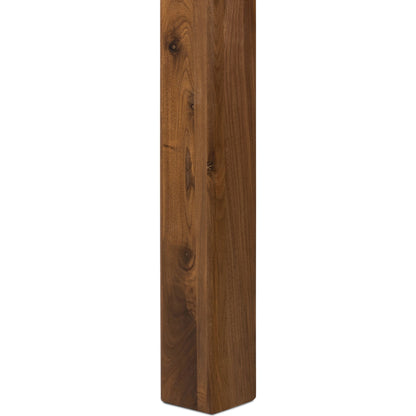 Arturo Console Table by Four Hands in natural walnut. Made from walnut veneer, solid walnut in a modern style.