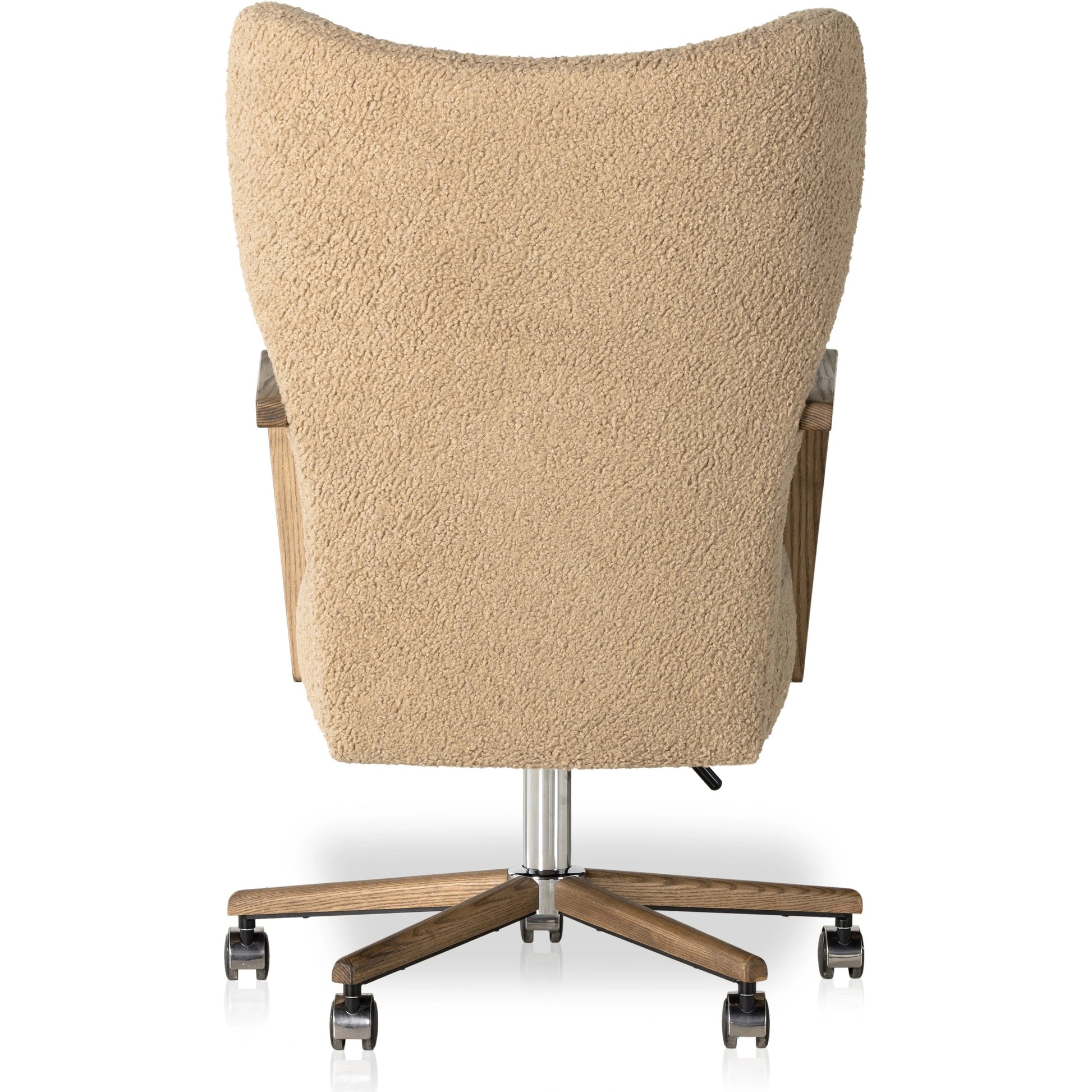 Melrose Desk Chair by Four Hands. Made from 100% polyester, solid ash, aluminum in a modern style.