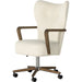 Melrose Desk Chair by Four Hands. Made from 100% polyester, solid ash, aluminum in a modern style.