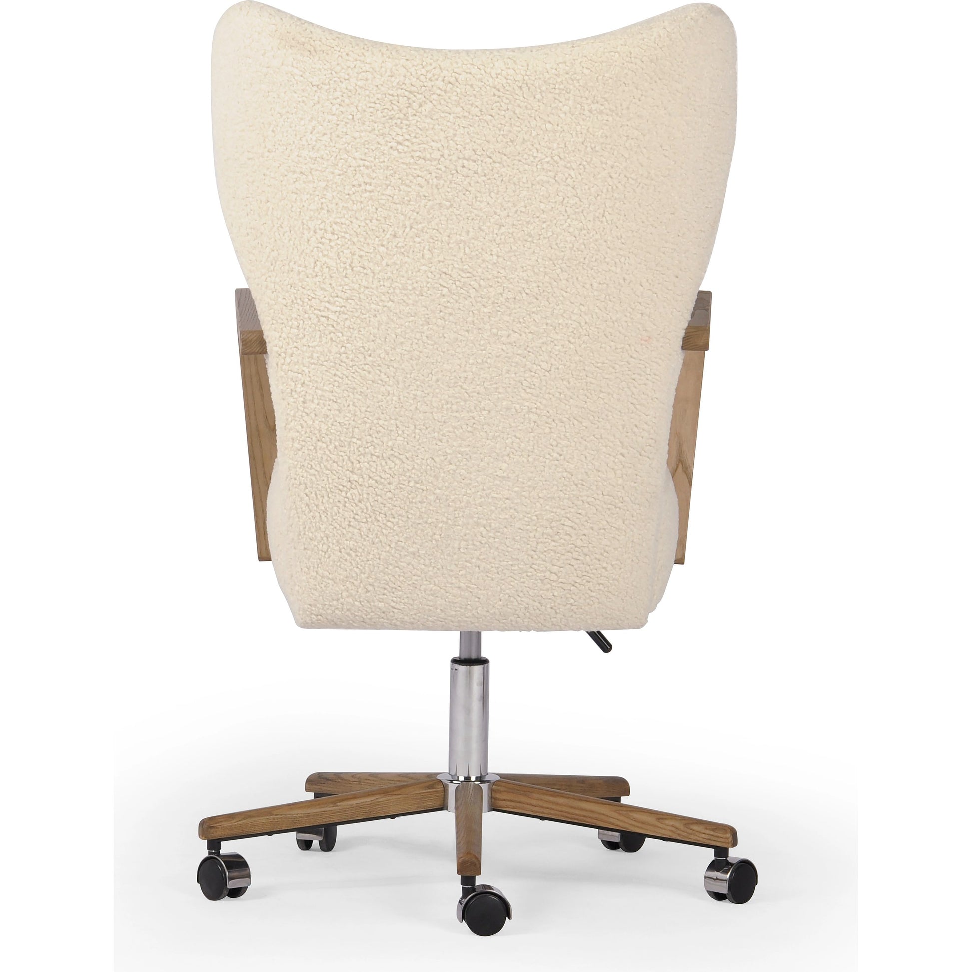 Melrose Desk Chair by Four Hands. Made from 100% polyester, solid ash, aluminum in a modern style.