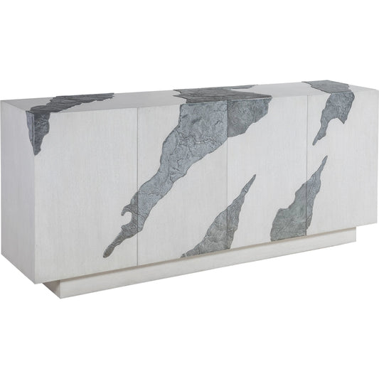 Contago White Media Console by Artistica Home in ivory. Made from unique in a unique style.