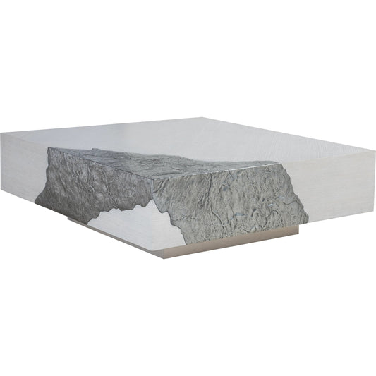 Contago White Square Cocktail Table by Artistica Home in ivory. Made from unique in a unique style.