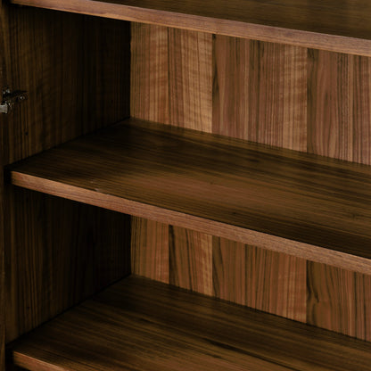 Arturo Cabinet by Four Hands in natural walnut. Made from walnut veneer, solid walnut in a modern style.