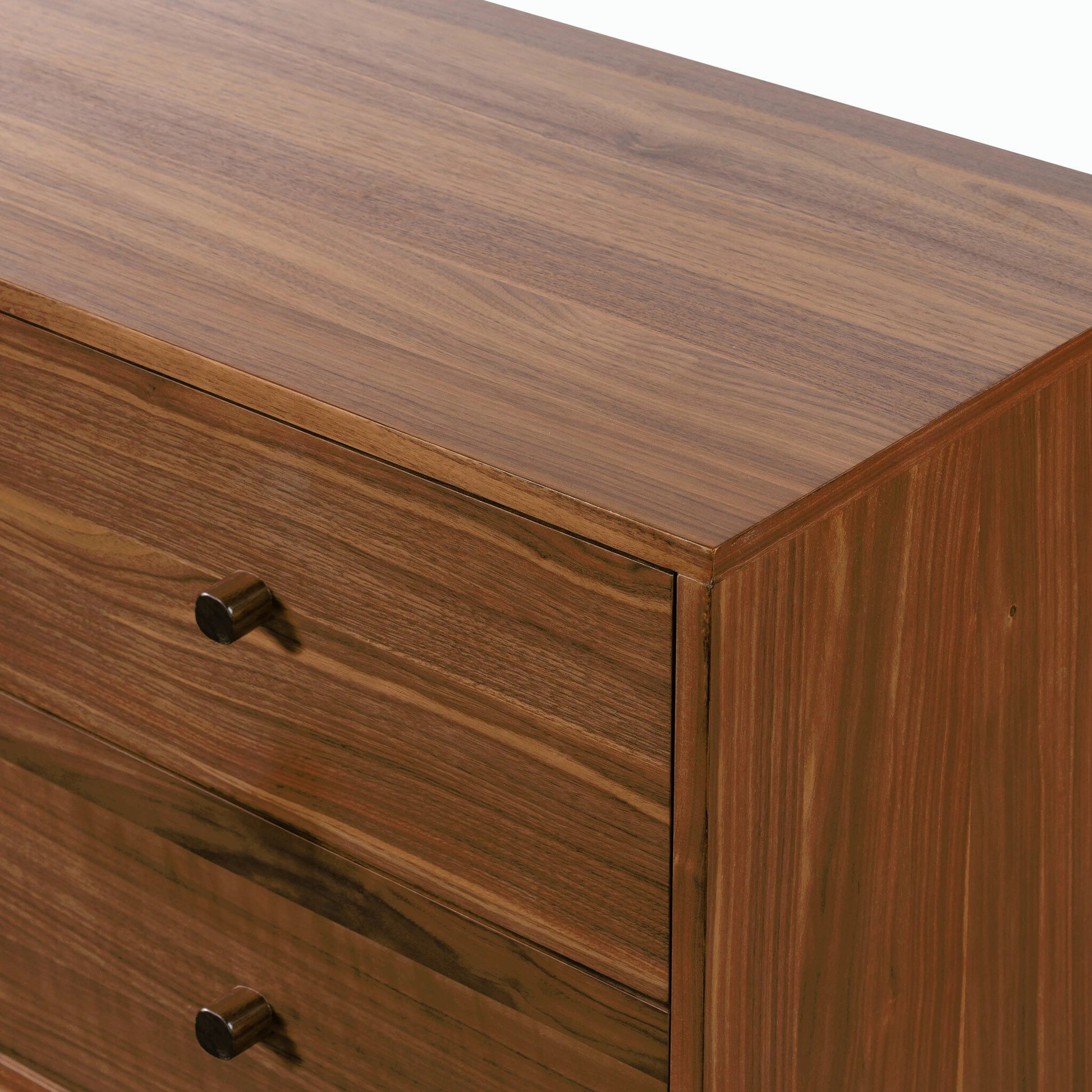 Arturo Media Console by Four Hands in natural walnut veneer. Made from walnut veneer in a modern style.