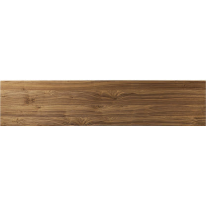 Arturo Media Console by Four Hands in natural walnut veneer. Made from walnut veneer in a modern style.