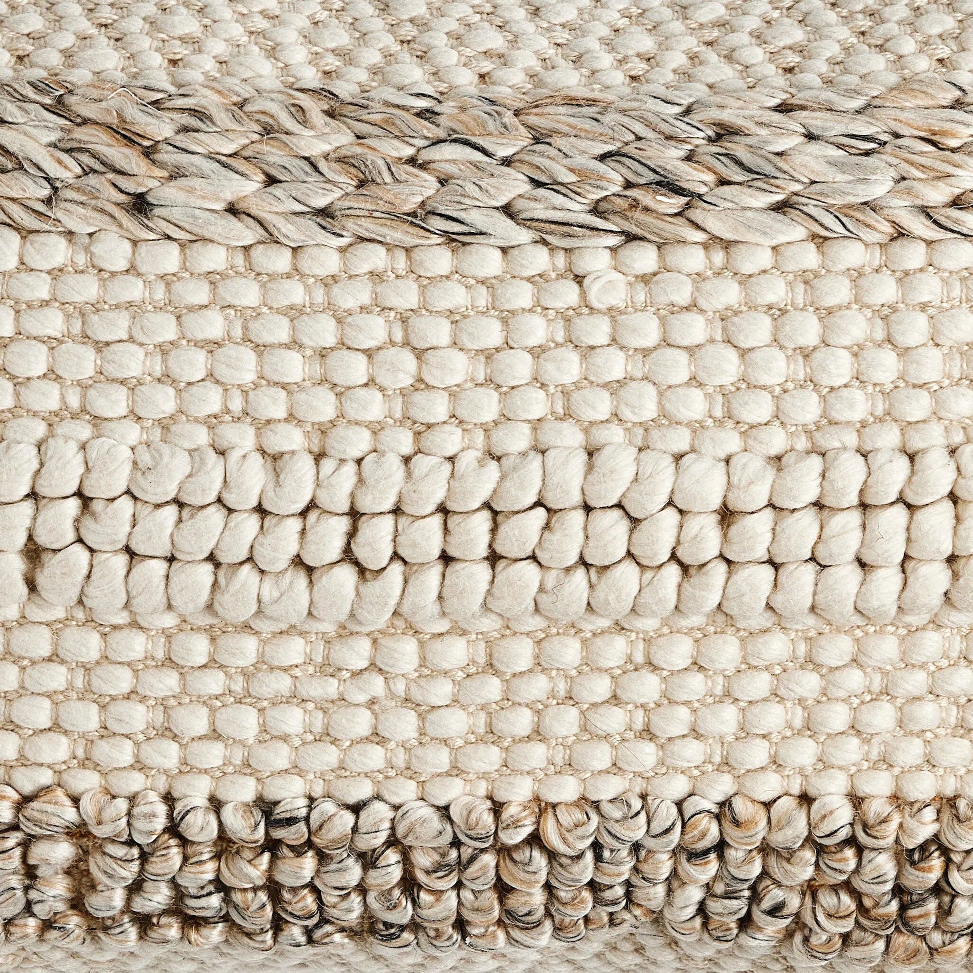 Textured Stripe Pillow by Four Hands in navy, natural, cream backing. Made from unique in a transitional style.